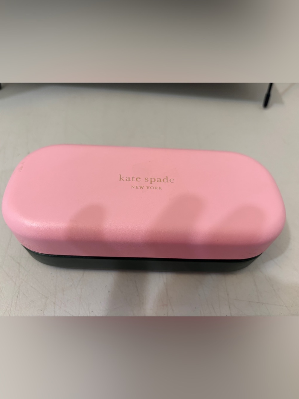 kate spade Pink Eyewear 🥽 Case with Gold Spade Detail